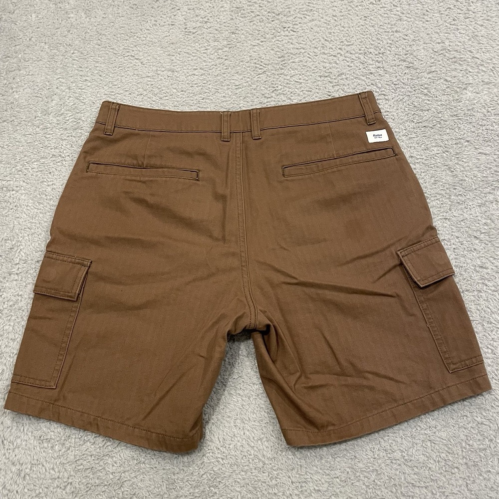 Katin Grant Cargo Shorts Mens 32 Brown Herringbone 7" Inseam Gorpcore Huckberry - Picture 3 of 11
